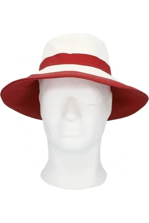 Hermès Pre-owned, Dame, Rød, ONE SIZE, Bomuld, Pre-owned Bomuld hatte