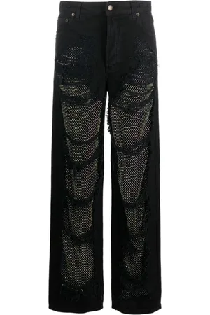 DARKPARK Jeans, Dame, Sort, W26, Uld, Straight Jeans