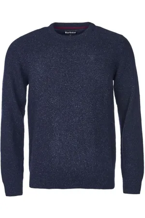 Barbour Strik, Herre, Blå, L, Uld, Chunky Striktrøje i Uld, Navy