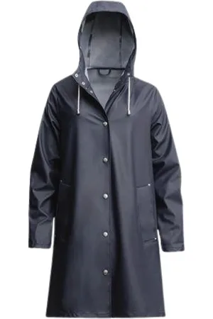 Stutterheim Jakke, Dame, Blå, L, Uld, Rain Jackets