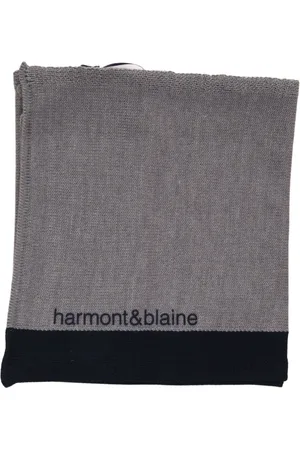 HARMONT&BLAINE Tilbehør, Herre, Grå, ONE SIZE, Uld, Double-face Scarf