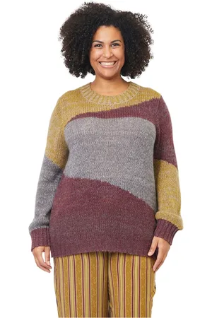 ADIA Strik, Dame, Flerfarvet, M, Uld, Efterårsmos Sweater - Abelone