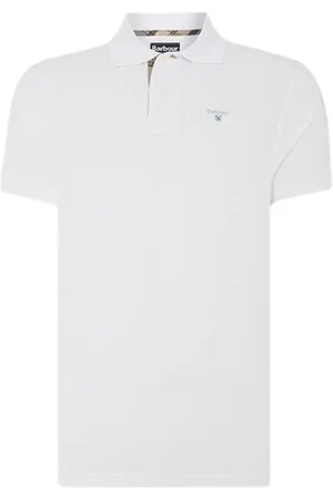 Barbour Top, Herre, Hvid, L, Bomuld, Klassisk Tartan Piquet Polo