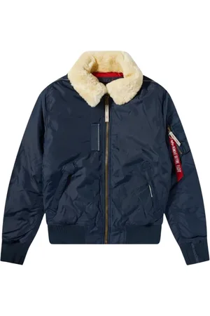 Alpha Industries Jakke, Herre, Blå, 2XL, Uld, Bomber Jackets