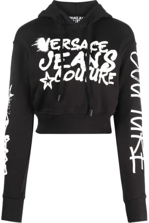 VERSACE Sweathshirts & Hoodies, Dame, Sort, M, Uld, Sorte Sweaters - Stilfuldt Design