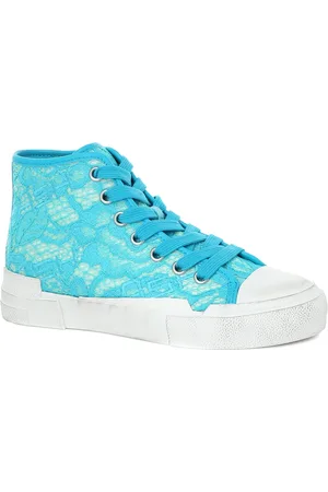 Ash Sko, Dame, Blå, 40 EU, Uld, Moderne Lace Mesh Turchese Sneakers