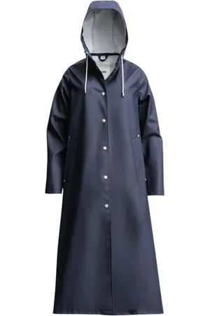 Stutterheim Jakke, Dame, Blå, XS, Uld, Rain Jackets