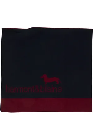 HARMONT&BLAINE Tilbehør, Herre, Blå, ONE SIZE, Uld, Double-face Scarf