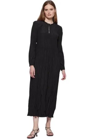 Heartmade Kjole, Dame, Sort, 2XS, Uld, Printet Silkekjole