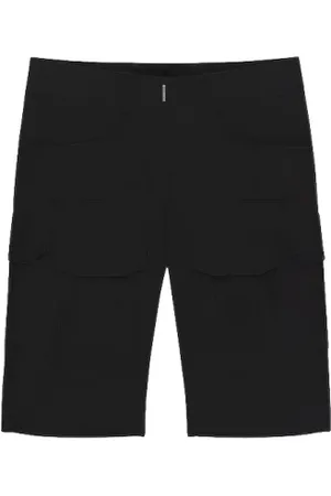 Givenchy Shorts, Dame, Sort, XS, Silke Cargo Bermuda Shorts