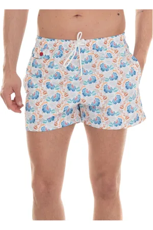 Kiton Badetøj, Herre, Hvid, XL, Polyester, Surf Shorts