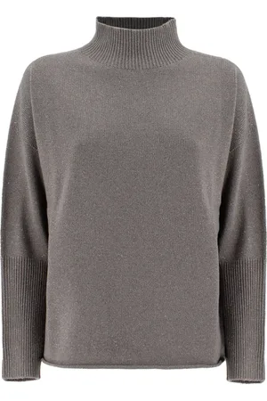 LE TRICOT PERUGIA Strik, Dame, Grå, L, Uld, Rullekraver