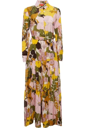 La DoubleJ Kjole, Dame, Flerfarvet, XS, Bomuld, Whimsical Bellini Maxi Kjole