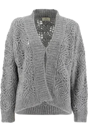 PANICALE Strik, Dame, Blå, M, Uld, Cardigans