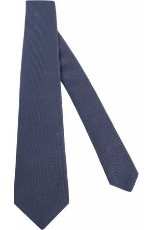 Kiton Tilbehør, Herre, Blå, ONE SIZE, Geometrisk Komposition Slips