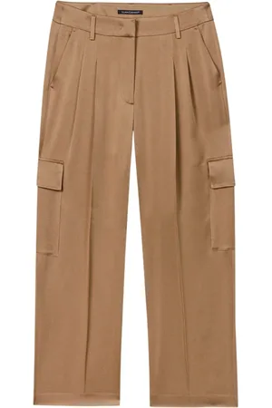 Luisa Cerano Bukser, Dame, , L, Satin, Satin Cargo Cropped Bukser