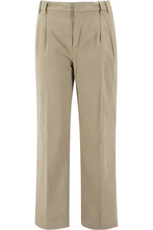Aspesi Bukser, Dame, , XS, Bomuld, Bomuld Chino Bukser med Plissering