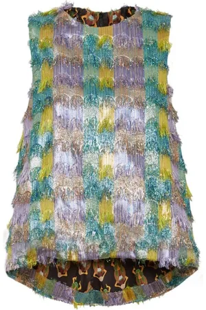 La DoubleJ Top, Dame, Flerfarvet, XL, Polyester, Fascinerende Silhuet Bluse