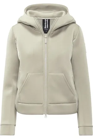 Bomboogie Sweathshirts & Hoodies, Dame, Hvid, M, Nylon, Softshell og Glossy Nylon Jakke