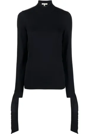 MERYLL ROGGE Strik, Dame, Blå, XS, Uld, Rullekraver