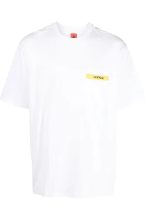 FERRARI Top, Herre, Hvid, XL, Bomuld, T-shirts