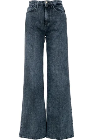 Don the Fuller Jeans, Dame, Blå, W30, Bomuld, Højtaljede Flare Jeans