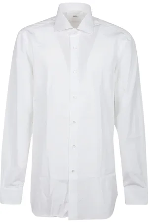 BARBA Skjorte, Herre, Hvid, 3XL, Hvid Hals Skjorte