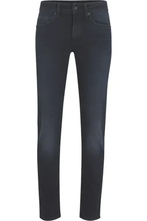 HUGO BOSS Jeans, Herre, Blå, W36 L32, Denim, Slim Fit Bløde Italienske Denim Jeans