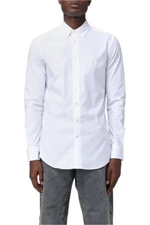 Etro Skjorte, Herre, Hvid, XL, Uld, Slim Fit Fuji Button Down Skjorte