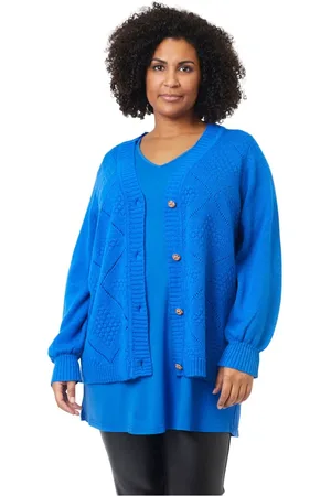 ADIA Strik, Dame, Blå, S, Uld, Princess Cardigan - Addison Model