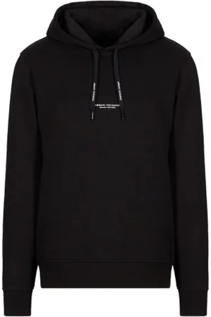 Armani Exchange Sweathshirts & Hoodies, Herre, Sort, M, Bomuld, Sort Herre Hoodie