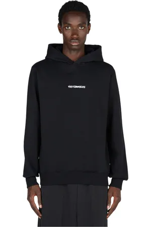 HAN Kjøbenhavn Sweathshirts & Hoodies, Herre, Sort, M, Bomuld, Goat Skull Hættetrøje med Logo Print