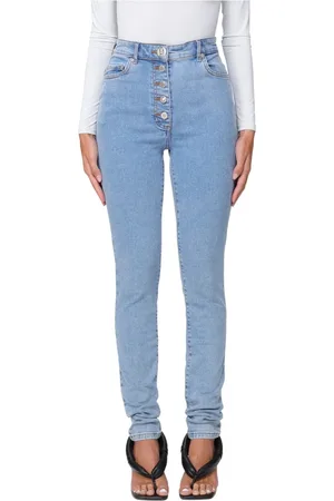 Moschino Jeans, Dame, Blå, W30, Uld, Moderne Bukser