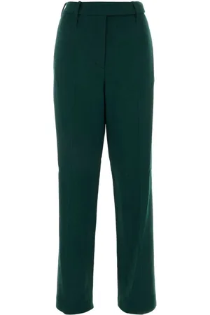 ALEXANDRE VAUTHIER Bukser, Dame, Grøn, XS, Uld, Mørkegrønne uldbukser