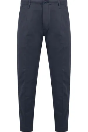 Nine In The Morning Bukser, Herre, Blå, S, Bomuld, Stretch bomuld gabardine chinos