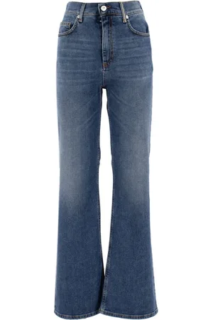 PANICALE Jeans, Dame, Blå, XS, Bomuld, Flared Jeans
