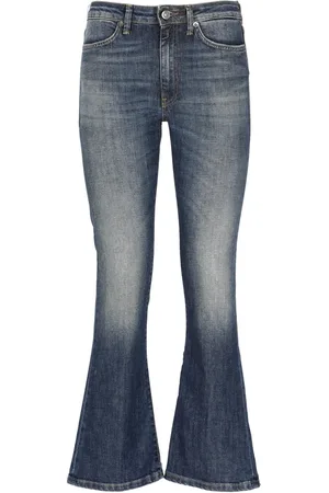 Dondup Jeans, Dame, Blå, W32, Bomuld, Flared Jeans