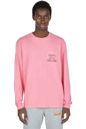 GALLERY DEPT. Top, Herre, Lyserød, L, Bomuld, Logo Print T-shirt