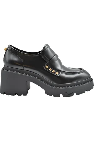Ash Sko, Dame, Sort, 40 EU, Sorte flade sko med Nelson Stud Gold Sun Polish Calf