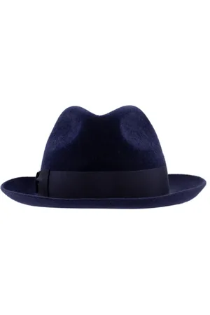 Borsalino Tilbehør, Dame, Blå, 57 CM, Glamourøs Efterår Vinter Hat