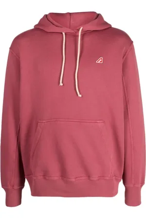 Autry Sweathshirts & Hoodies, Herre, Rød, S, Bomuld, Mini Logo Patch Hoodie