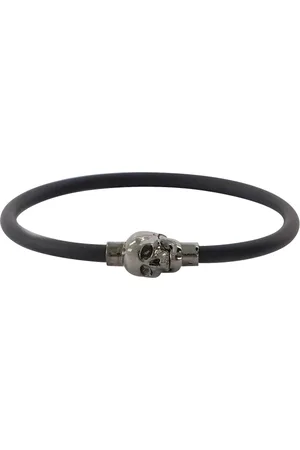 Alexander McQueen Tilbehør, Herre, Sort, M, Sort Skull Armbånd