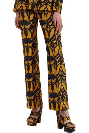 La DoubleJ Bukser, Dame, Flerfarvet, XL, Uld, Flatterende bootcut bukser til lørdag aften