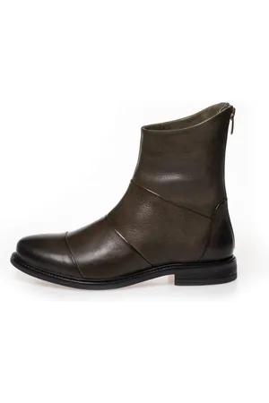 Copenhagen Shoes Sko, Dame, Grøn, 42 EU, Læder, Bløde læder ankelstøvler med lynlås