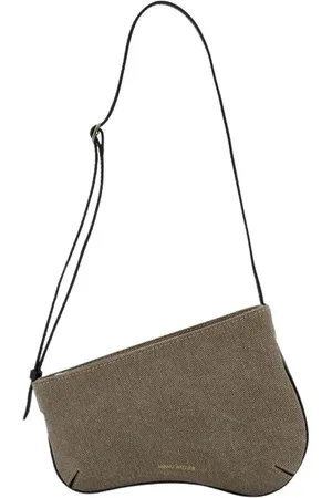 MANU Taske, Dame, Grå, ONE SIZE, Denim, Mini Curve Hobo Taske i Multifarvet Denim