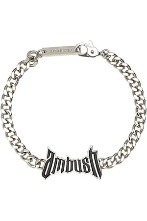 AMBUSH Tilbehør, Herre, Grå, M, Sølv Metal Armbånd - 17 cm Omkreds