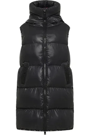 Carlo Colucci Jakke, Dame, Sort, S, Quiltet Lang Vest Decima