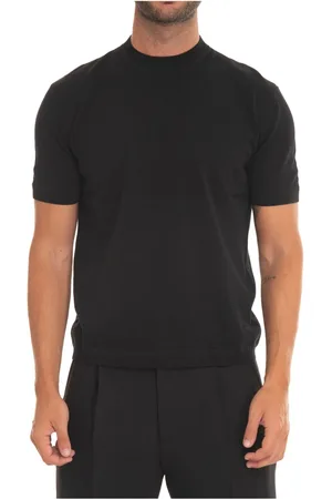 Emporio Armani Top, Herre, Sort, 3XL, Bomuld, Slim Fit Jersey T-shirt