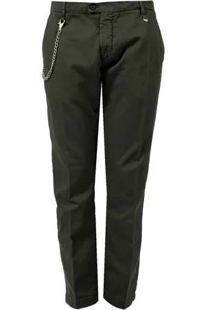 Antony Morato Bukser, Herre, Grøn, XL, Bomuld, Slim Fit Bukser med Lynlås og Knappelukning
