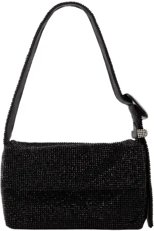 BENEDETTA BRUZZICHES Taske, Dame, Sort, ONE SIZE, Uld, Vitty Mignon Rhinestone Mesh Skuldertaske